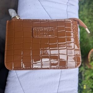 Pom Pom London Chelsea Coin Purse In Chestnut Patent BNNU Sold Out
